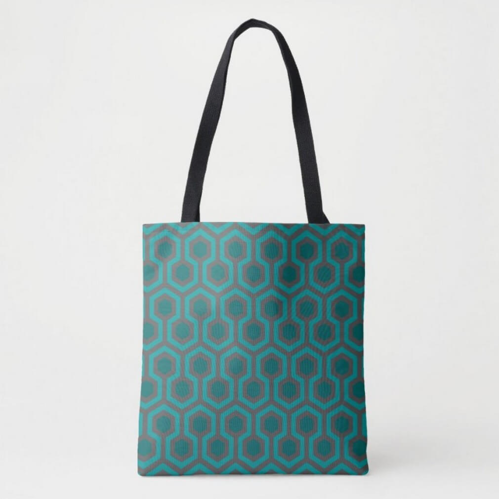 Room 237 Teal Blue Green Grey | Retro 1970s Abstract Pattern ...