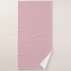 Room237 bath towel pink pastel sparkle pattern