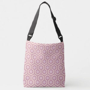 Room237 crossbody bag pink pastel sparkle pattern