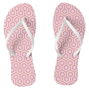 Room237 flipflops women pink pastel sparkle pattern