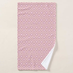 Room237 hand towel pink pastel sparkle pattern