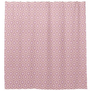 Room237 shower curtain pink pastel sparkle pattern