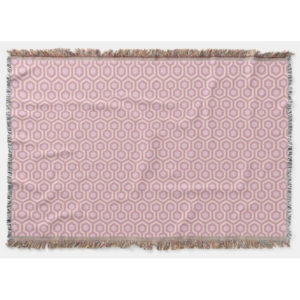 Room237 throw blanket pink pastel sparkle pattern