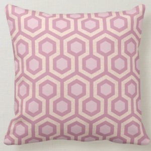 Room237 throw pillow pink pastel sparkle pattern