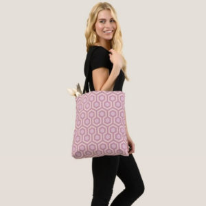 Room237 tote bag shoulder pink pastel sparkle pattern lifestyle