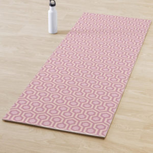 Room237 yoga mat pink pastel sparkle pattern lifestyle