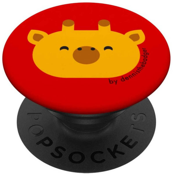 animal friends popsocket giraffe red - available on Amazon