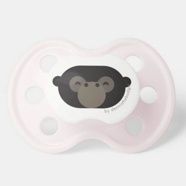 pacifier baby dummy gorilla cute animal friends pink